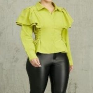 Ruffle Sleeved Blouse